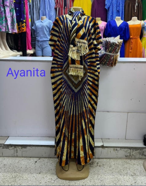 Mama Tanasha Africa Ankara Women Dashing Kitenge Fashion Wear Maxi Loose Boubou Dress