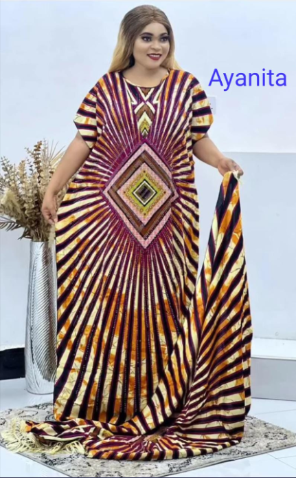 Mama Tanasha Africa Ankara Women Dashing Kitenge Fashion Wear Maxi Loose Boubou Dress