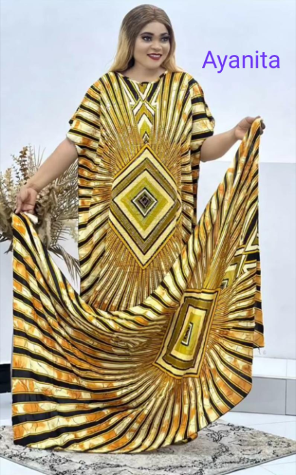 Mama Tanasha Africa Ankara Women Dashing Kitenge Fashion Wear Maxi Loose Boubou Dress