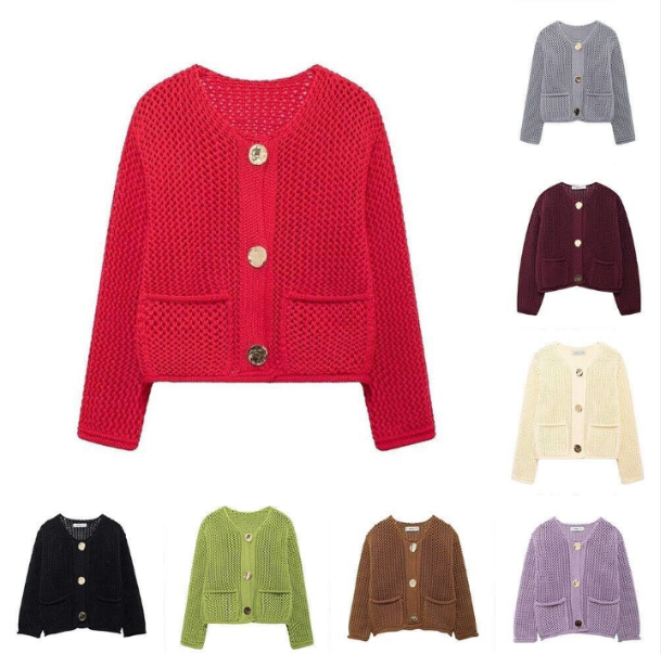 TBETNE Women’s Chunky Knit Cardigan Sweaters Long Sleeve Open Front Button Kitted Jackets Coats