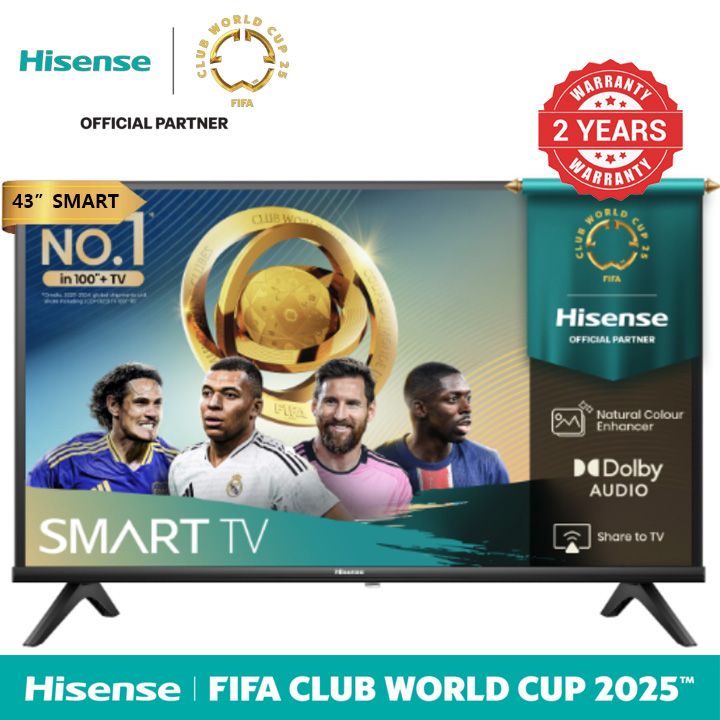 Hisense 43A4H A4 Series 43-Inch Class FHD Smart VIDAA TV with DTS Virtual X, Game & Sports Modes, Chromecast Built-in, Alexa Compatibility FHD Smart VIDAA TV with DTS Virtual X, Game & Sports Modes, C