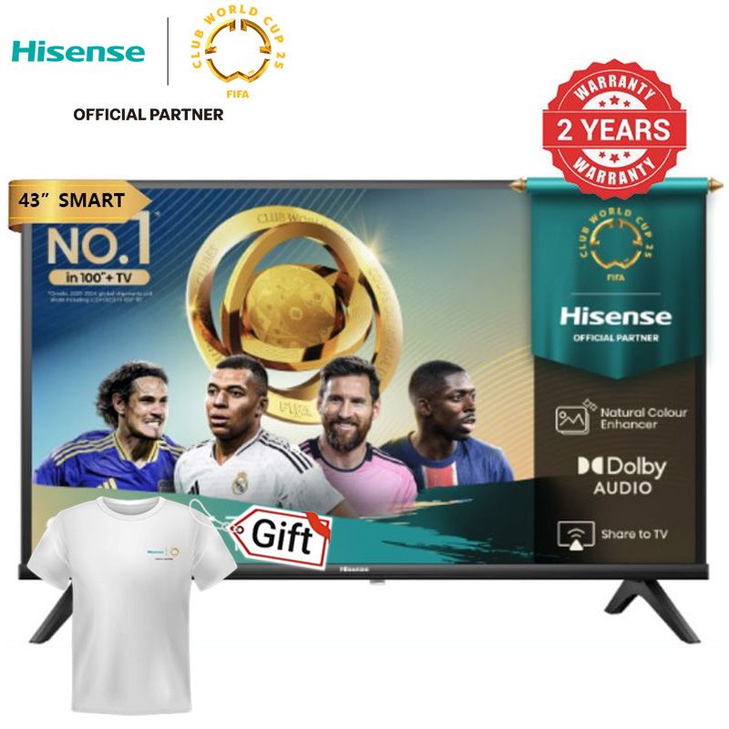 Hisense 43A4H A4 Series 43-Inch Class FHD Smart VIDAA TV with DTS Virtual X, Game & Sports Modes, Chromecast Built-in, Alexa Compatibility FHD Smart VIDAA TV with DTS Virtual X, Game & Sports Modes, C