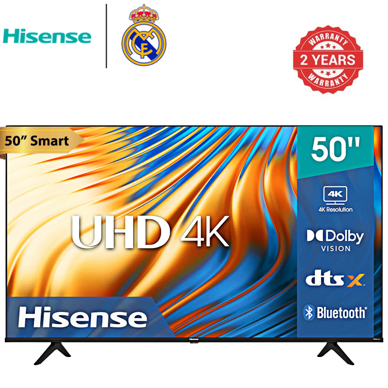 Hisense 50 inch 50A6K 4K UHD Frameless Television VIDAA Smart TV with Netflix Youtube USB/SD Bluetooth WIFI Television Multifuctional TV