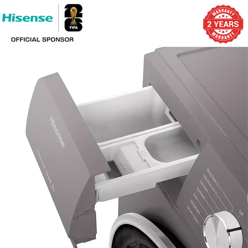 Hisense Washer 10KG and Dryer 6KG  Fully Automatic 1400 Rpm Front Load Washing Machine WD3Q1043BT