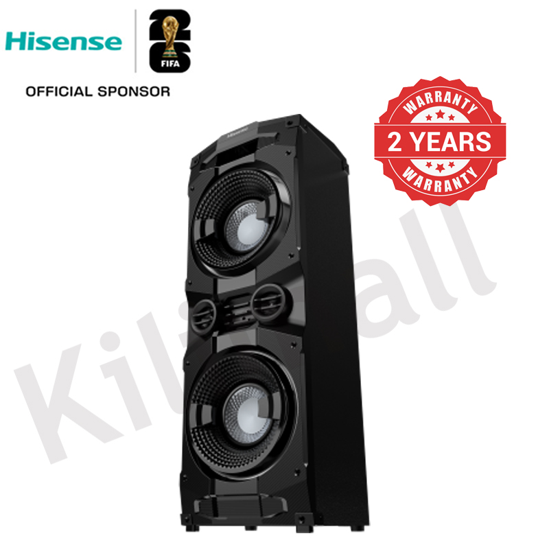 Hisense Speaker System, Bluetooth Connect Outdoor Speaker, Sound Bar HP130 With Microphone Function 400 Watts Party Speaker Woofer