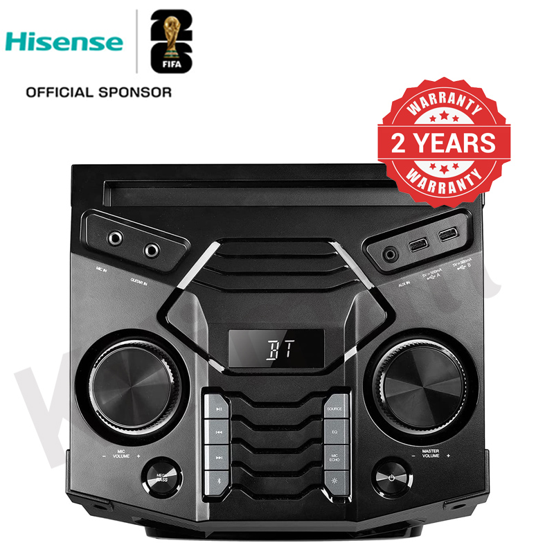 Hisense Speaker System, Bluetooth Connect Outdoor Speaker, Sound Bar HP130 With Microphone Function 400 Watts Party Speaker Woofer