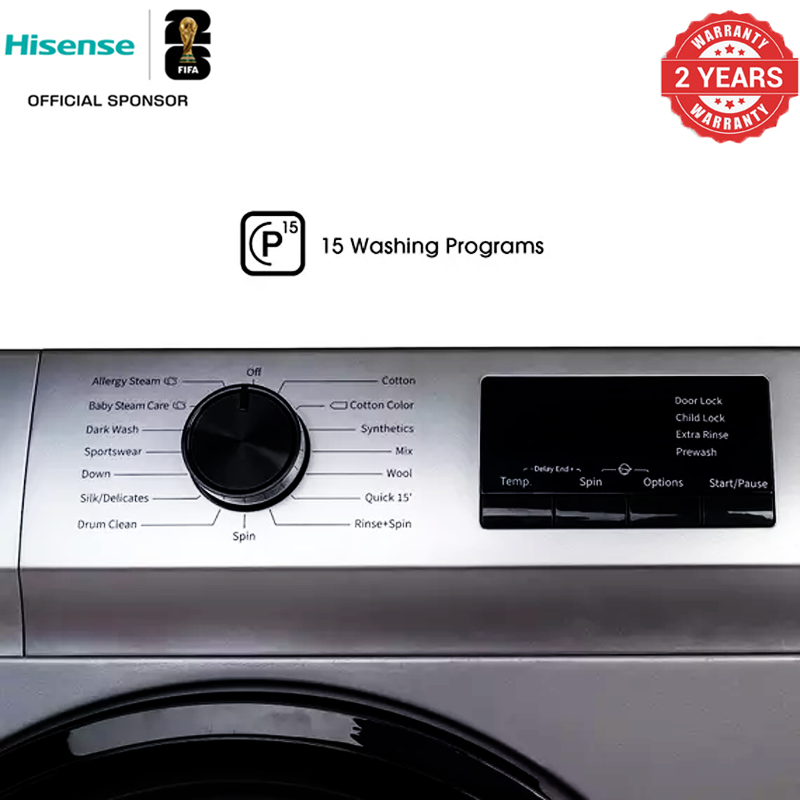 Hisense 6KG Front Loader 1000 RPM Washing Machine Automatic Washer Digital Display Child Lock WFVC6010S