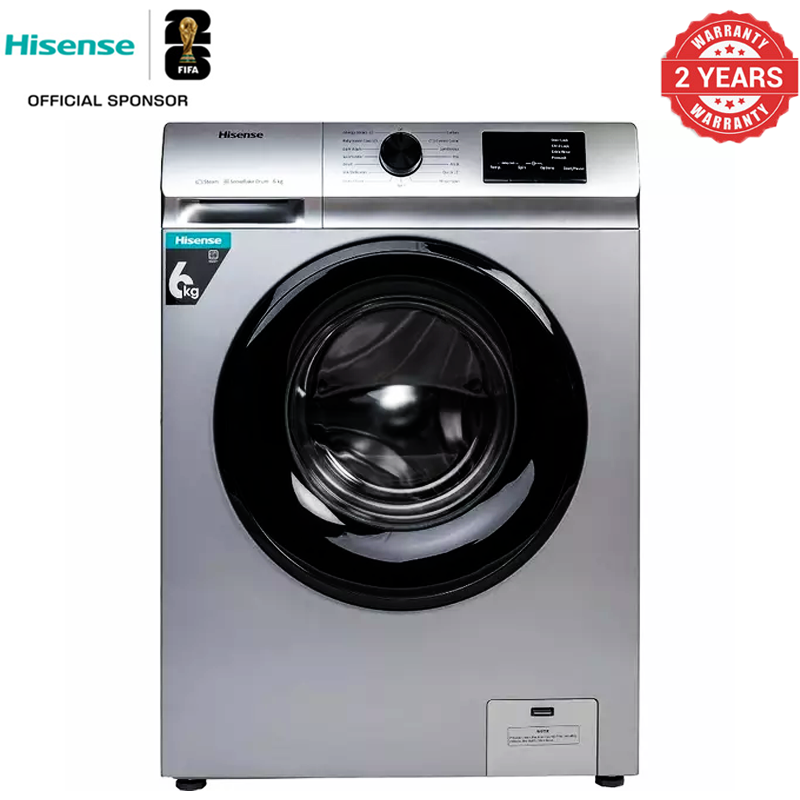Hisense 6KG Front Loader 1000 RPM Washing Machine Automatic Washer Digital Display Child Lock WFVC6010S