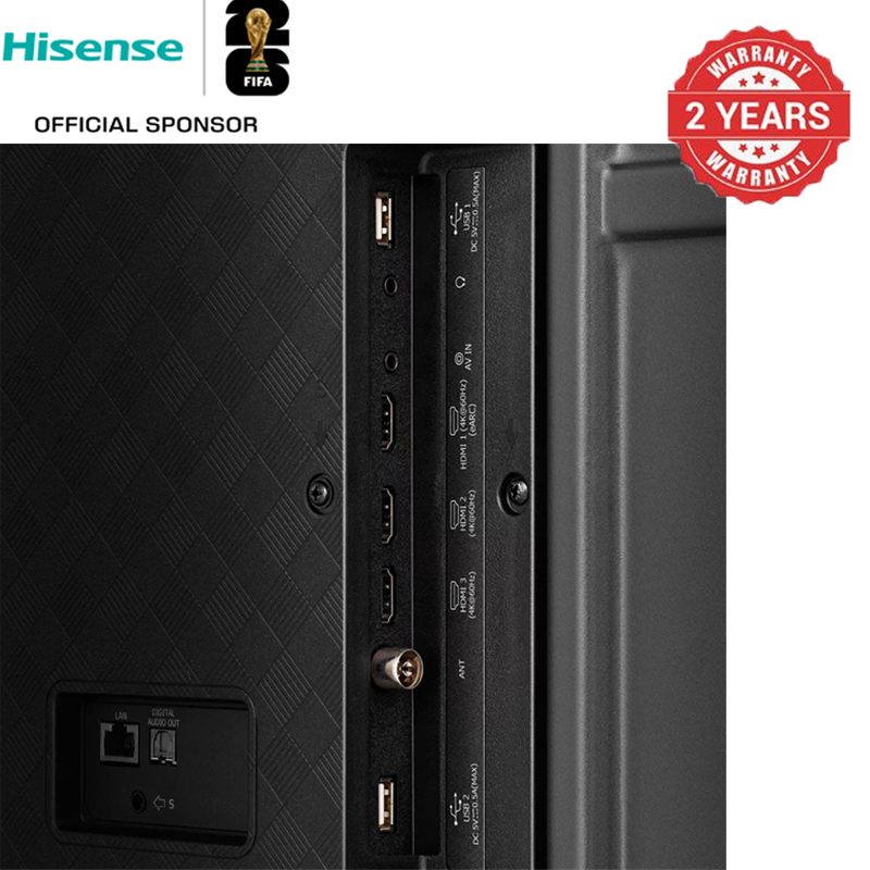 Hisense 55A6Q 55 inch 4K UHD Frameless Television VIDAA Smart TV with Netflix Youtube USB/SD Bluetooth WIFI Television Multifuctional TV