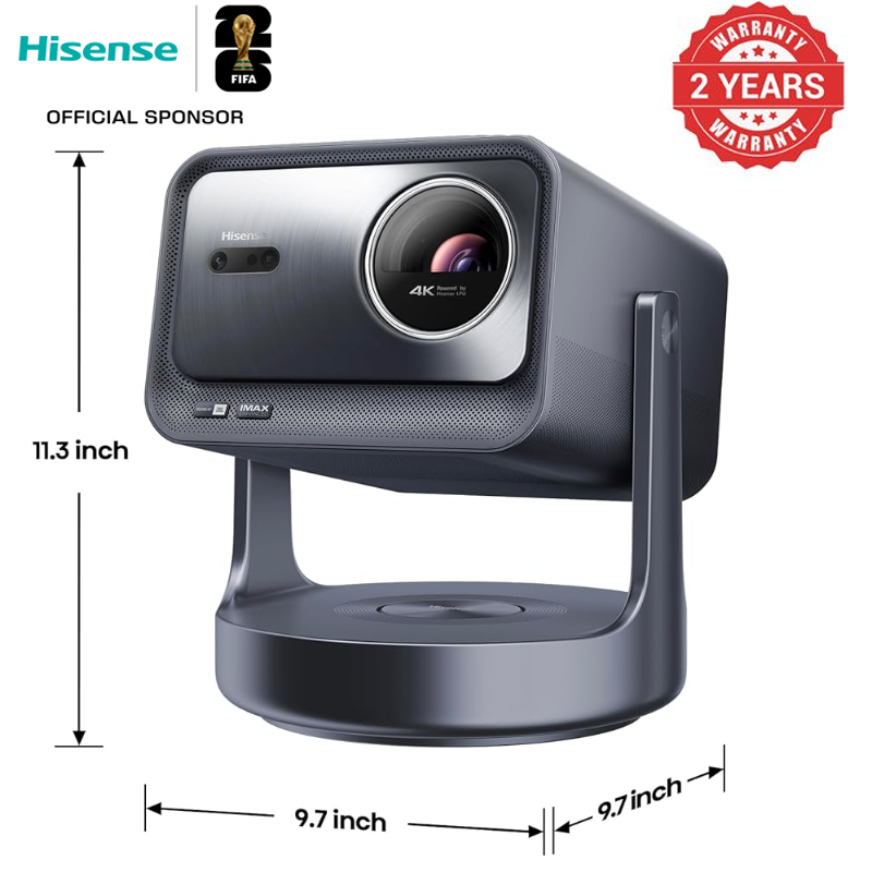 Hisense C2 Ultral Portable 100 Inch 4K UHD Triple Mini Projector, Dolby Vision, VIDAA Smart OS