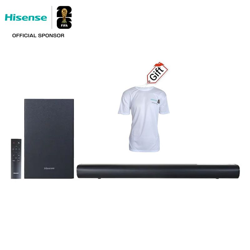 Hisense 2.1CH SOUNDBAR WITH WIRELESS SUBWOOFER HS1800 Woofer Bluetooth Speaker Remote