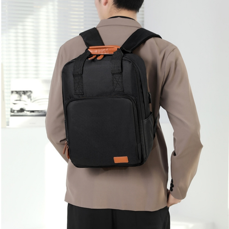 3 PCS/Sets Backpacks Bags Men Bags Bookbags School Bags USB Laptop Bags Notebook Bags Travel Bag Anti-Theft Leisure Nylon Cloth Bags