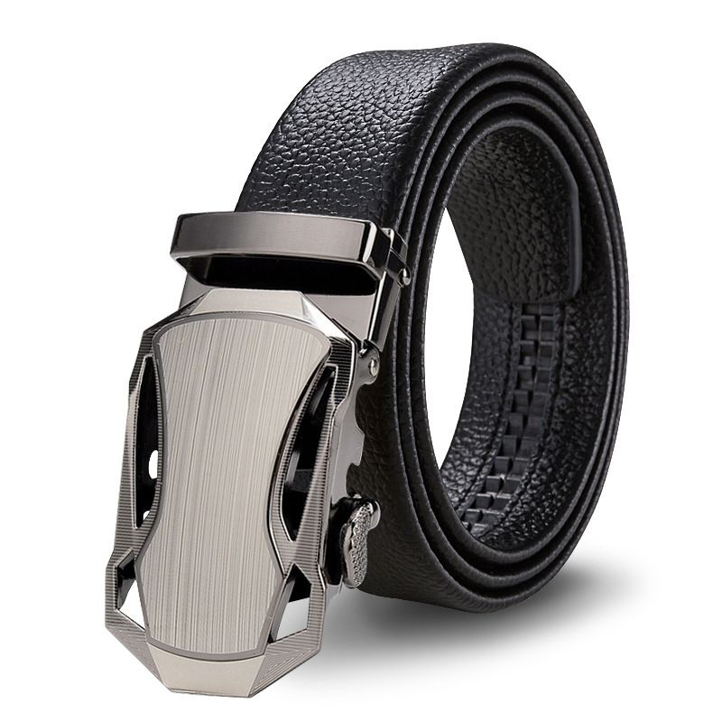 3 PCS Men Belts Sets Metal Buckle Fashion Belts