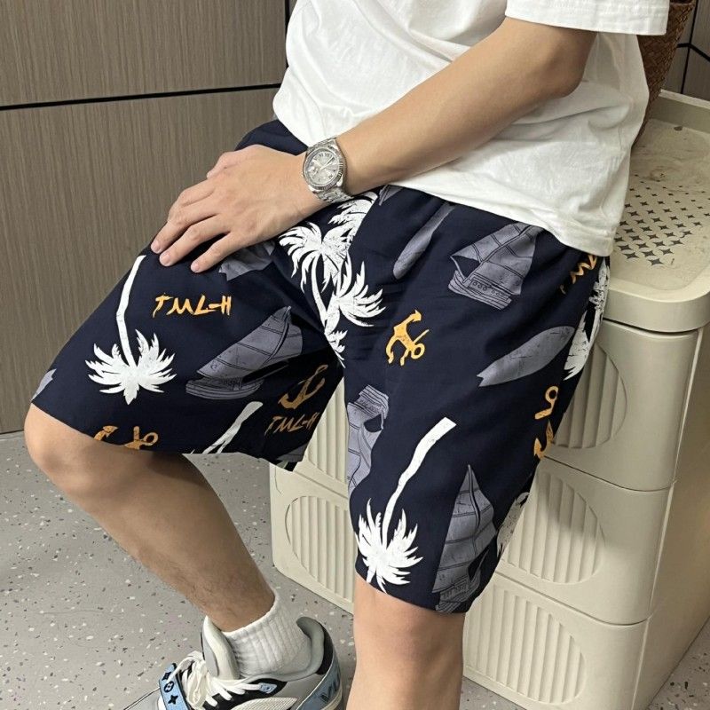 Men Shorts Fifth Pants Beach Trousers Male Clothing