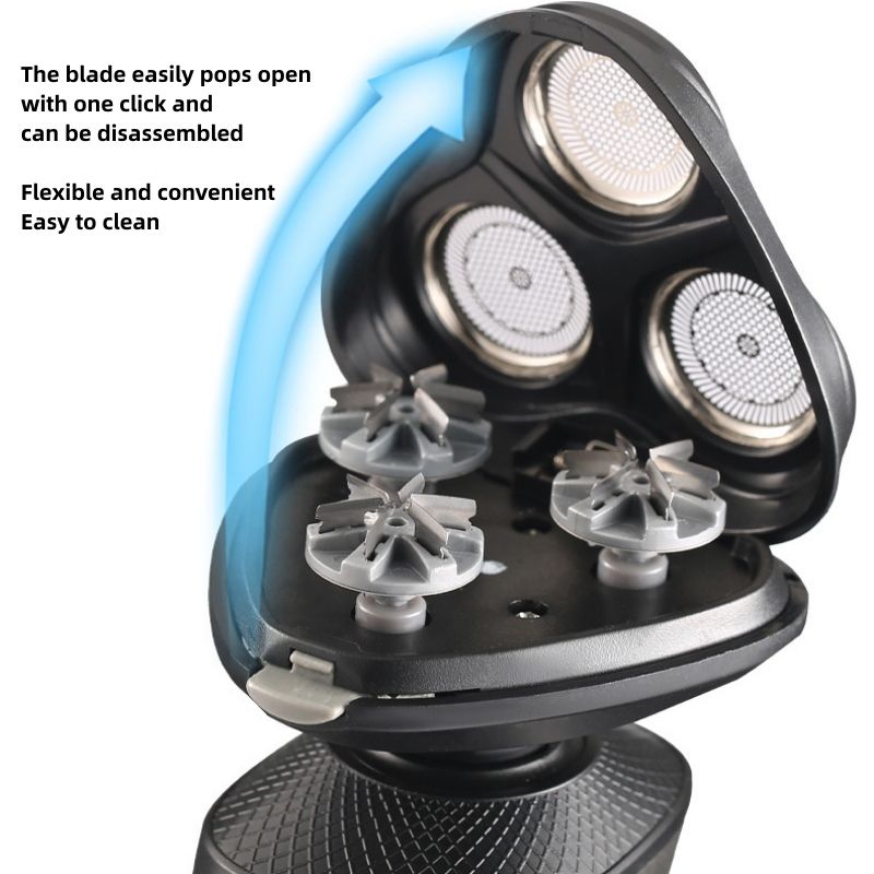 3 In 1 Men Shaver Hair Clipper Trimmer Remover Face Brush