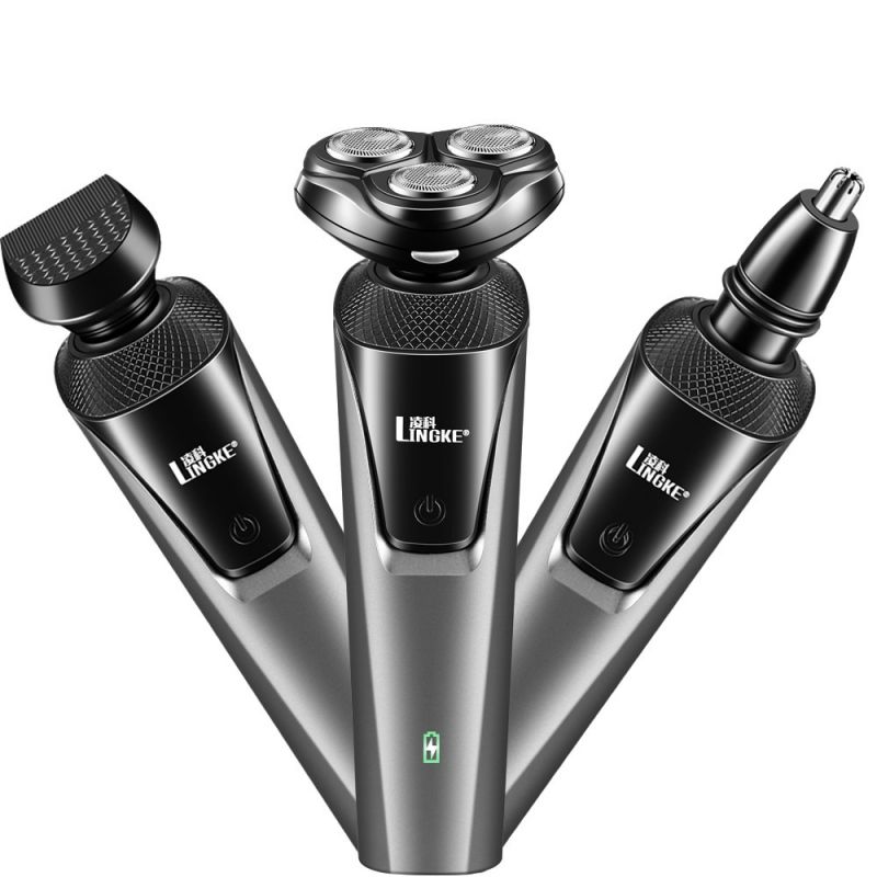 3 In 1 Men Shaver Hair Clipper Trimmer Remover Face Brush