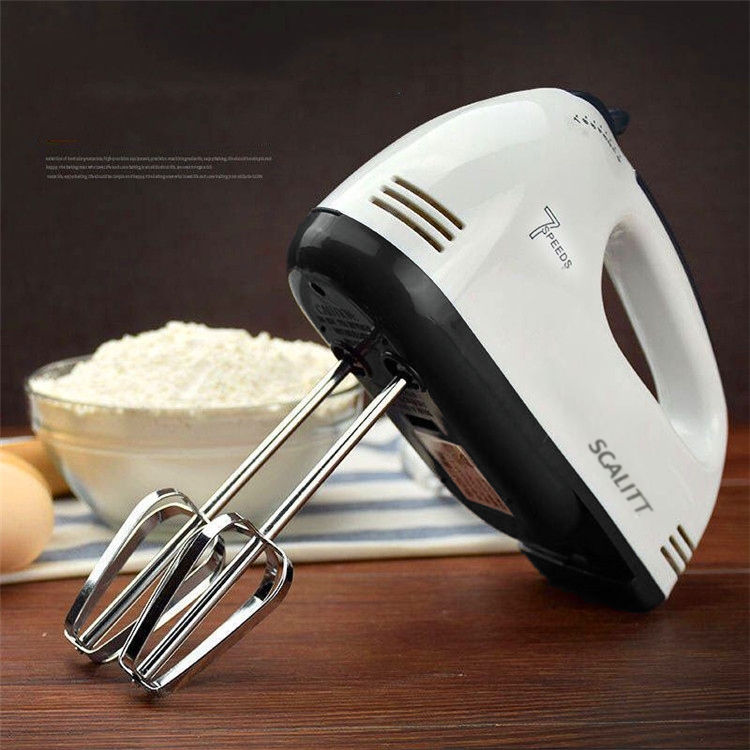 Hand Mixer Whisk Egg Beater Food Stirrer Grinder Blender Kitchenware Kitchen Tools Utensils Cooking Machine Cookware White