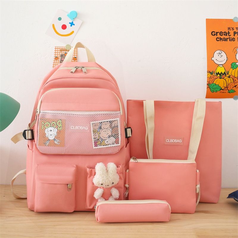 4 PCS/Sets Handbags Backpacks Women Bags School Bags Ladies Bags Bookbags Laptop Bags Satchels