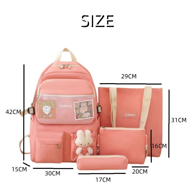 4 PCS/Sets Handbags Backpacks Women Bags School Bags Ladies Bags Bookbags Laptop Bags Satchels