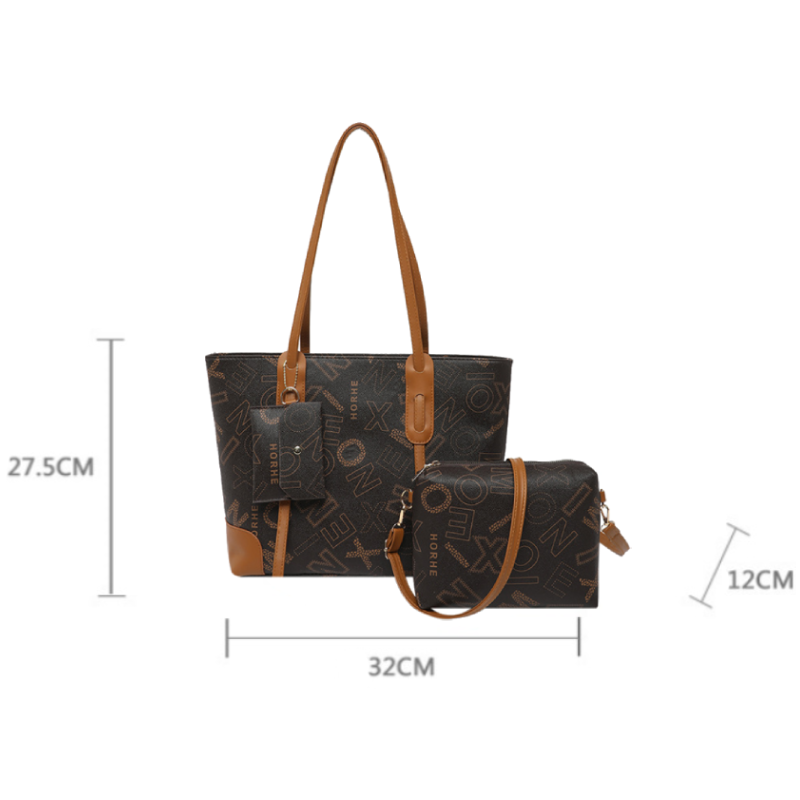 3 PCS Women Bags Ladies Bags Handbags Purse Shoulder Bags