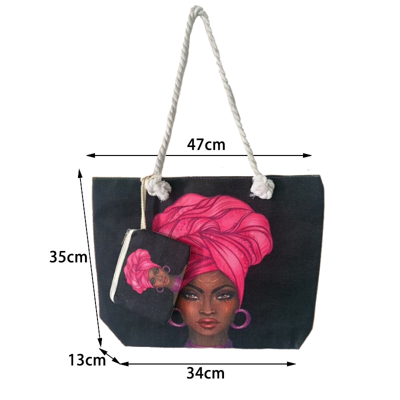 2 PCS Women Bags Ladies Bags Handbags Purse Canvas Bags Tote Bags Shoulder Bags