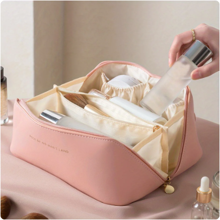 Makeup Organizer Female Toiletry Kit Bag Make Up Case Storage Pouch Luxury Lady Box, Cosmetic Bag, Organizer Bag For Travel Zip