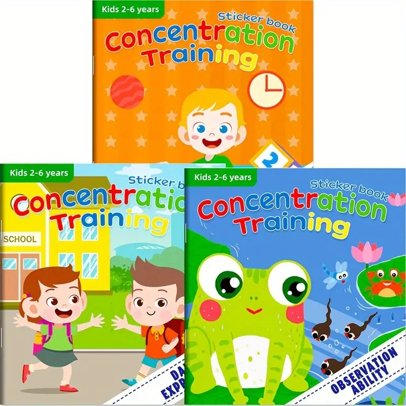 Sticker Books For Kids Children Toddlers Gift  Educational Toy Activity Books For Kid, Birthday Gifts Fun Sticker Book For Girls Boys Aged 2-6+ Years