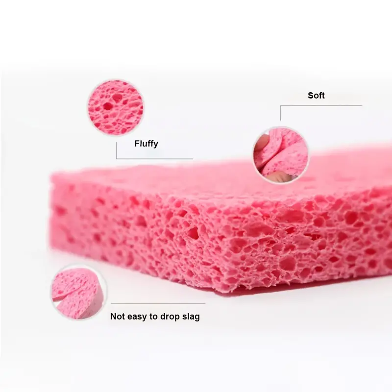 6/12pcs, Dishwashing Sponge, Natural Wood Pulp Cleaning Cloth, Dishwashing Cloth, Oil-free, Wood Pulp Sponge Block, Absorbent Magic Wipe, Cleaning Supplies, Cleaning Tool, Kitchen Utensils, Apartment