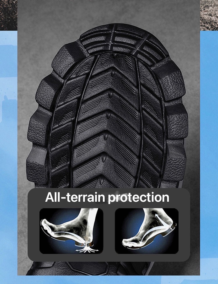 Men's Fashionable High Quality Sports Hiking and Trekking Shoes with Thick Soles Comfort and Antislip Features for Mountaineering and Athletics Casual Sport Shoes Plus Size 39 - 46