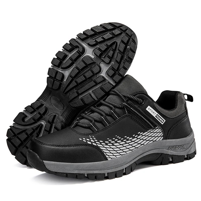 Men's Fashionable High Quality Sports Hiking and Trekking Shoes with Thick Soles Comfort and Antislip Features for Mountaineering and Athletics Casual Sport Shoes Plus Size 39 - 46