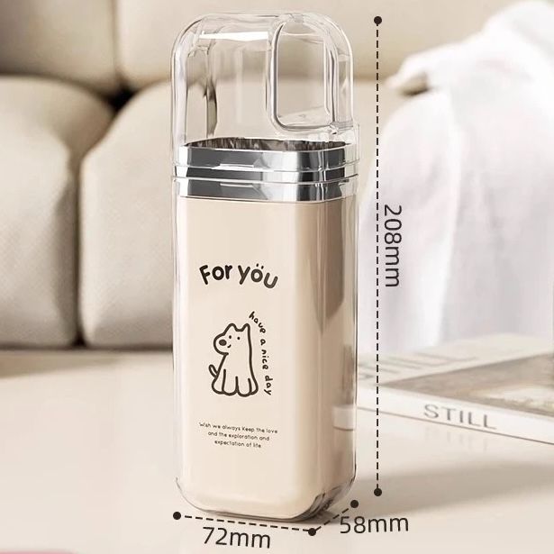 3 in 1 Family Toothbrush Travel Containers Washing Cup Set Multifunction Durable Travel Storage Cup Efficient Storage Strong Home Storage Personal Care Oral Care Wash Cup