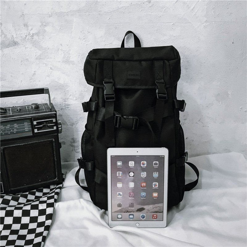 Male and Female Student BackpackTrend Cool Street Travel Backpack  School Backpacks for Teenager College Style Backpack for Boys Fashion Skateboard Bag Business Computer Waterproof Casual Travel Bag