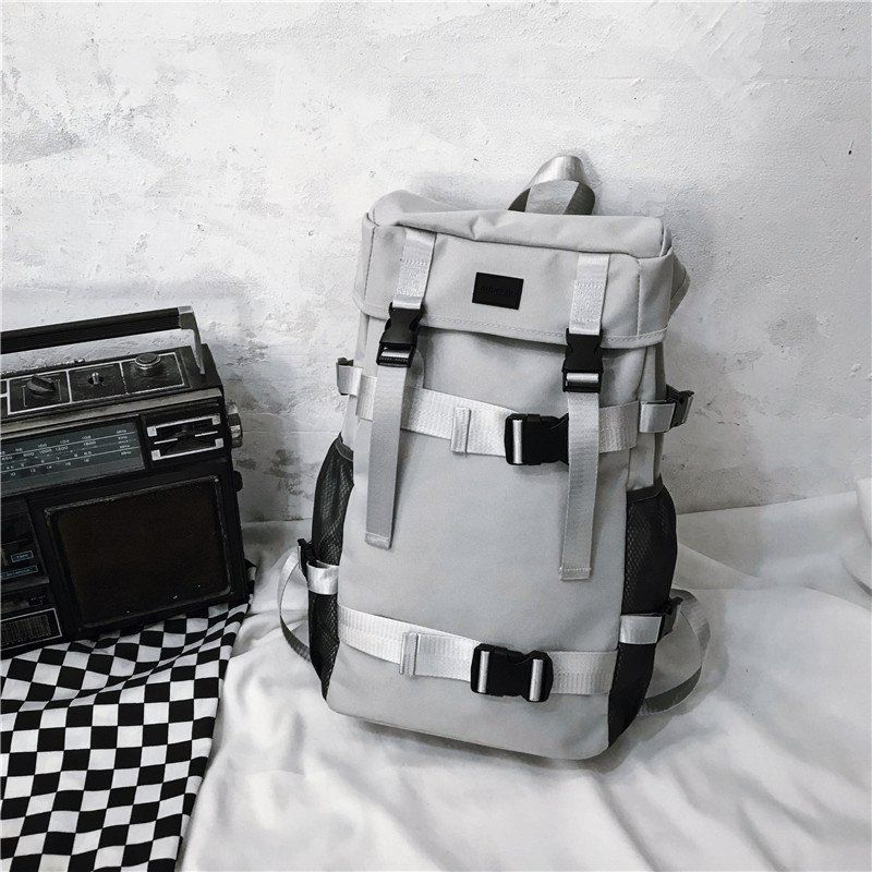 Male and Female Student BackpackTrend Cool Street Travel Backpack  School Backpacks for Teenager College Style Backpack for Boys Fashion Skateboard Bag Business Computer Waterproof Casual Travel Bag