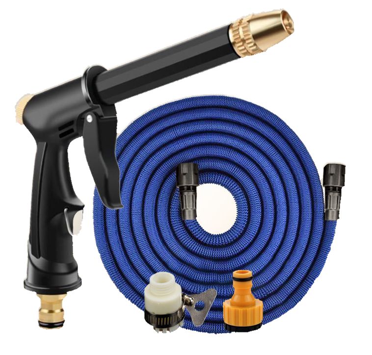 Expandable Garden Water Hose High Pressure Car Wash Hose With Spray Gun Set Outdoor Watering Irrigation Tool Garden Hose