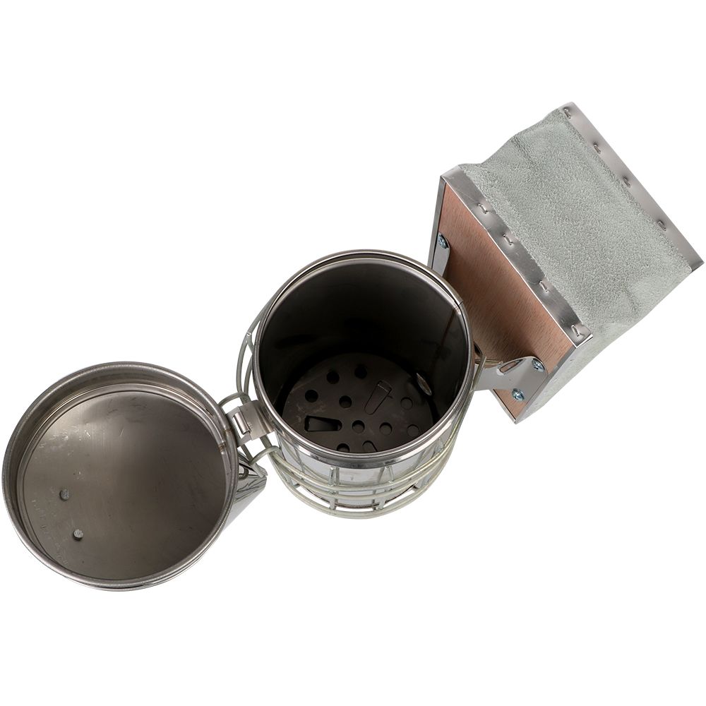 Stainless Steel Bee Hive Smoker Heat Shield Expeling Bees Beekeeping Equipment Supplie For Beekeeper Proessional Fogging Machine