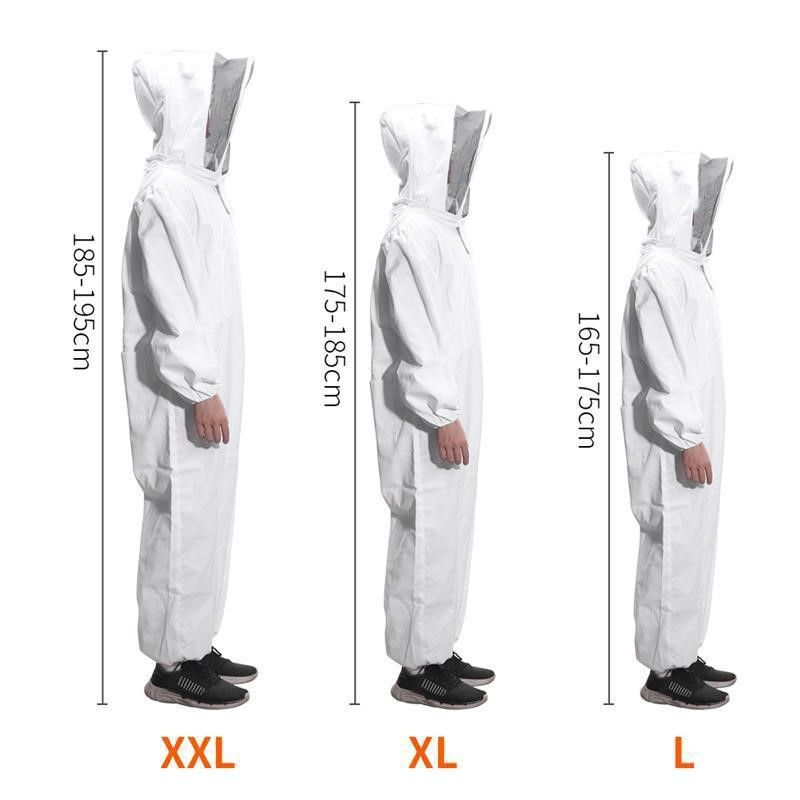 Professional Bee Suit For Men Women Beekeeping Suit Beekeeper Suit Ventilated Hood Multi-Size Bee Outfit For Backyard And Bee Keeper