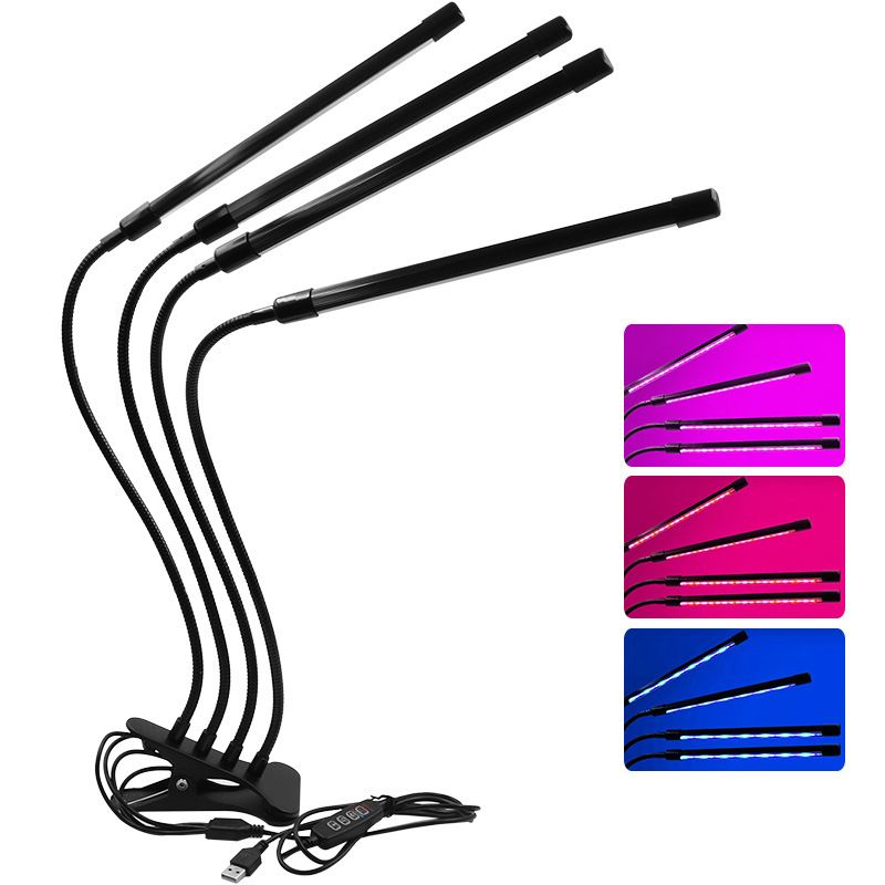 LED USB Grow Light Phytolamp for Plants with Control Full Spectrum Fitolamp Lights Home Flower Seedling Clip Phyto Lamp