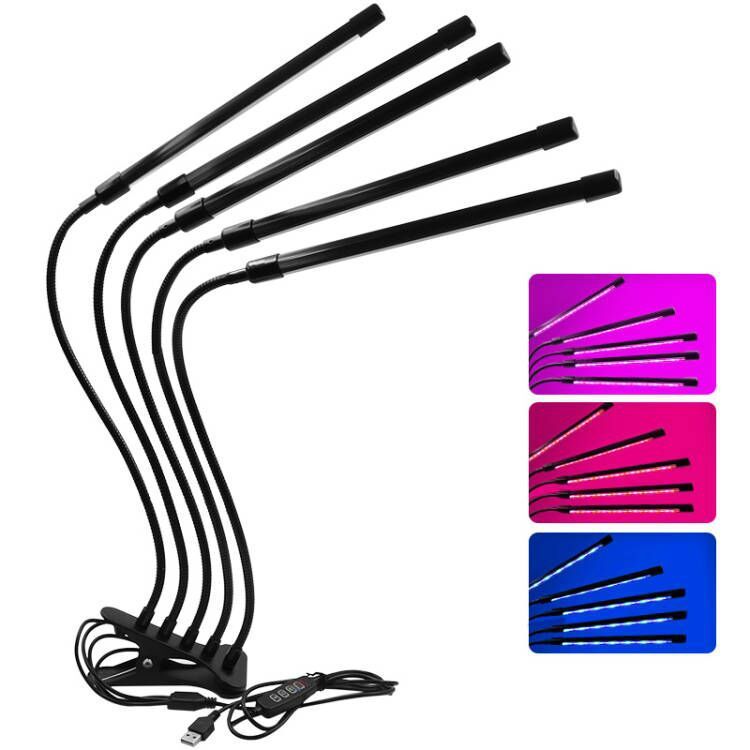 LED USB Grow Light Phytolamp for Plants with Control Full Spectrum Fitolamp Lights Home Flower Seedling Clip Phyto Lamp