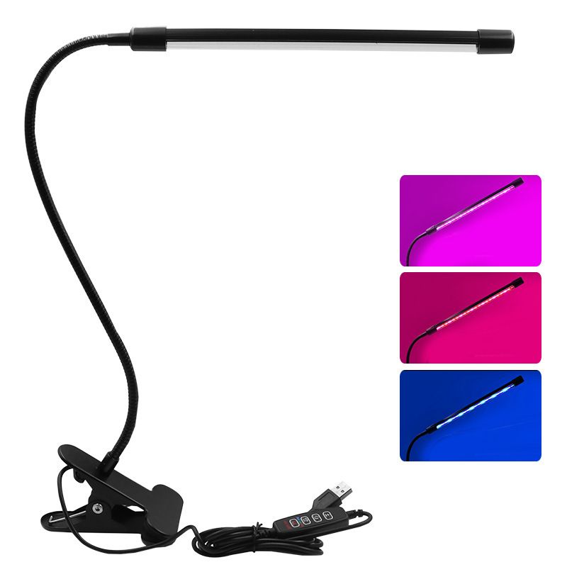 LED USB Grow Light Phytolamp for Plants with Control Full Spectrum Fitolamp Lights Home Flower Seedling Clip Phyto Lamp