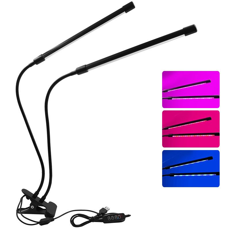 LED USB Grow Light Phytolamp for Plants with Control Full Spectrum Fitolamp Lights Home Flower Seedling Clip Phyto Lamp