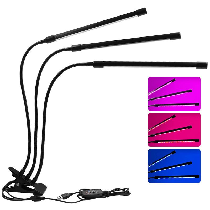 LED USB Grow Light Phytolamp for Plants with Control Full Spectrum Fitolamp Lights Home Flower Seedling Clip Phyto Lamp