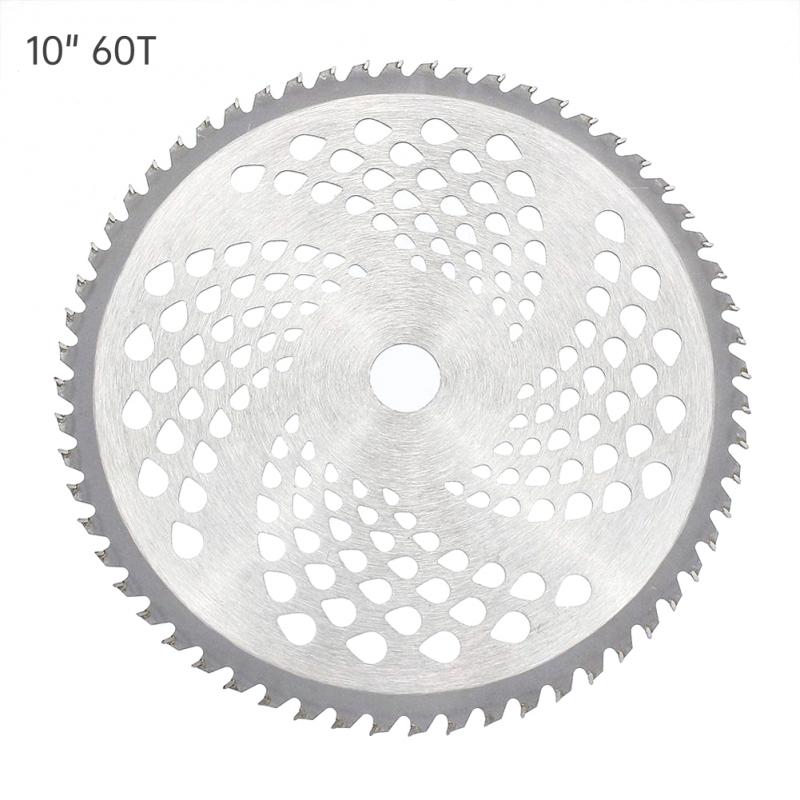 10 Inch Universal Lawn Mower Blade 40T/60T/80T Brush Cutter Blade Tree Trimmer Saw Blade Carbide Replacement Circular Saw Blade