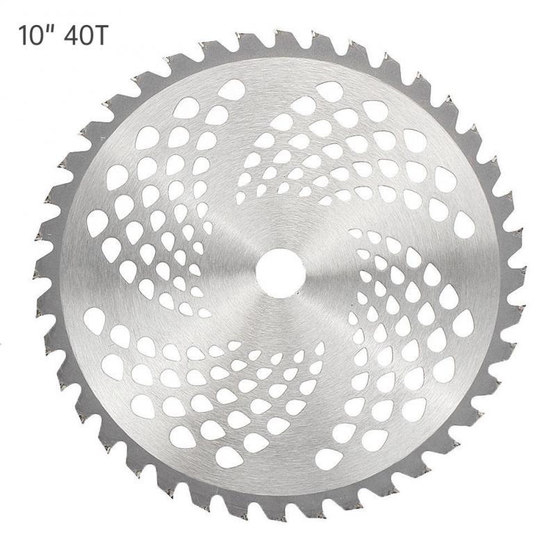 10 Inch Universal Lawn Mower Blade 40T/60T/80T Brush Cutter Blade Tree Trimmer Saw Blade Carbide Replacement Circular Saw Blade