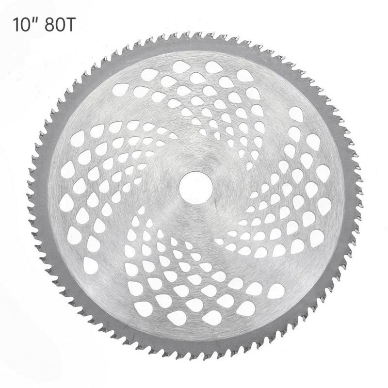 10 Inch Universal Lawn Mower Blade 40T/60T/80T Brush Cutter Blade Tree Trimmer Saw Blade Carbide Replacement Circular Saw Blade