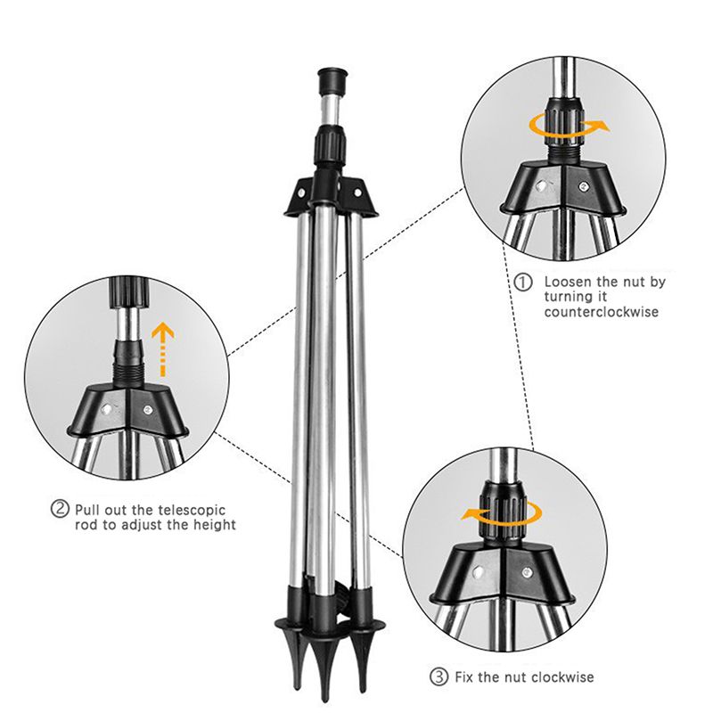 360 Rotary Irrigation Sprinkler Head With Tripod Telescopic Support Automatic Rotating Sprayer Garden Watering Drip Water Seepage Device  Balcony Succulent Sprinkler
