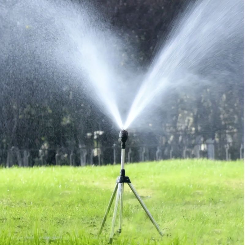 360 Rotary Irrigation Sprinkler Head With Tripod Telescopic Support Automatic Rotating Sprayer Garden Watering Drip Water Seepage Device  Balcony Succulent Sprinkler