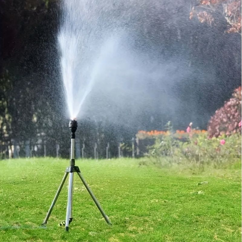360 Rotary Irrigation Sprinkler Head With Tripod Telescopic Support Automatic Rotating Sprayer Garden Watering Drip Water Seepage Device  Balcony Succulent Sprinkler