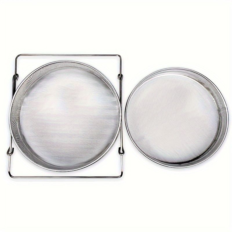 Reusable Sieve Honey Coarse Mesh Double-Layer Honey Strainer Stainless Steel Screen Bilayer Honey Net Filters Beekeeping Bee Tools