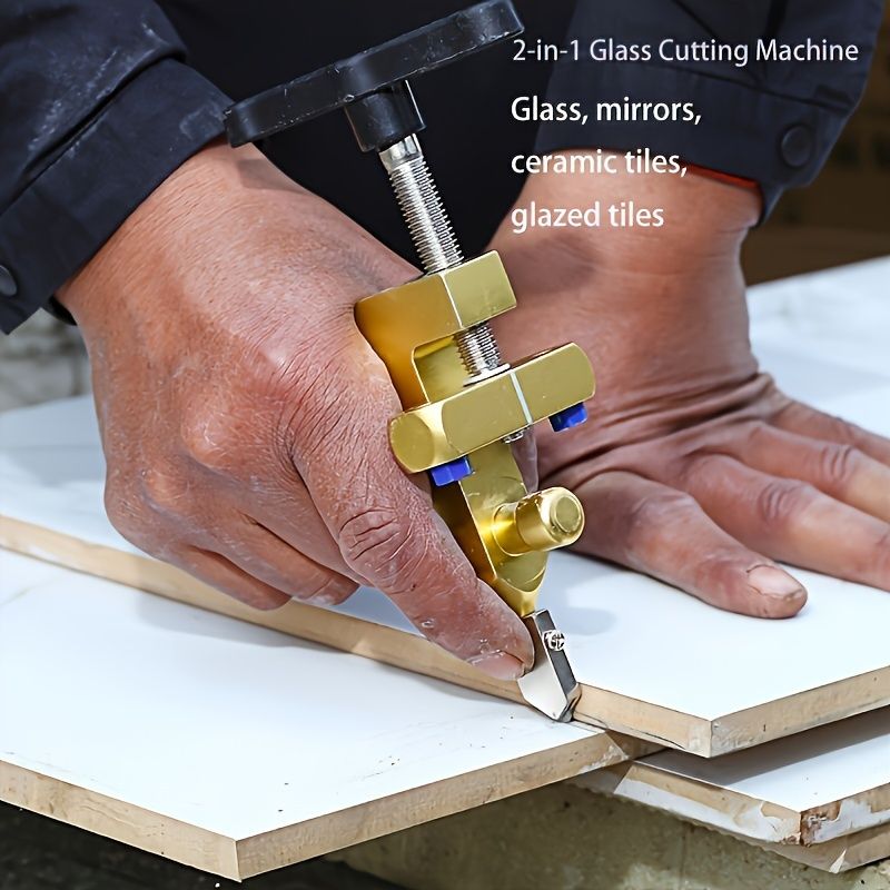2 in 1 Glass Tile Knife Brick Cutter Breaker Pliers Tile Wheel Diamond Roller Cutting Manual Diamond With Knife Hand Tools