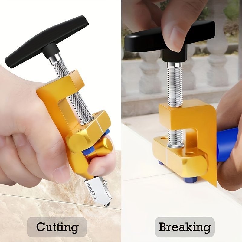 2 in 1 Glass Tile Knife Brick Cutter Breaker Pliers Tile Wheel Diamond Roller Cutting Manual Diamond With Knife Hand Tools